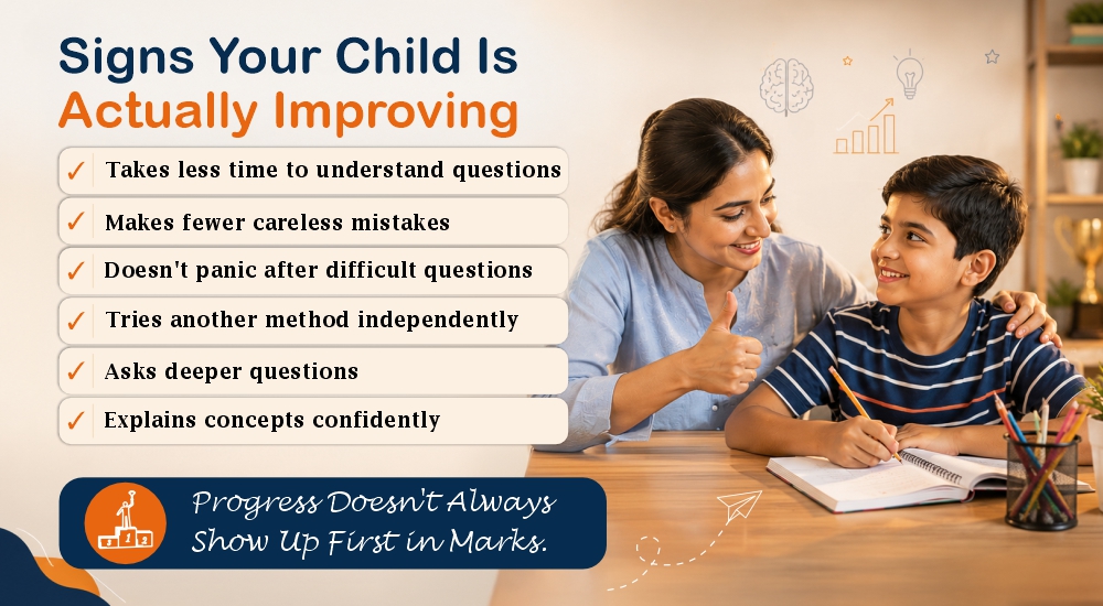 signs that your child is improving in olympiad exam