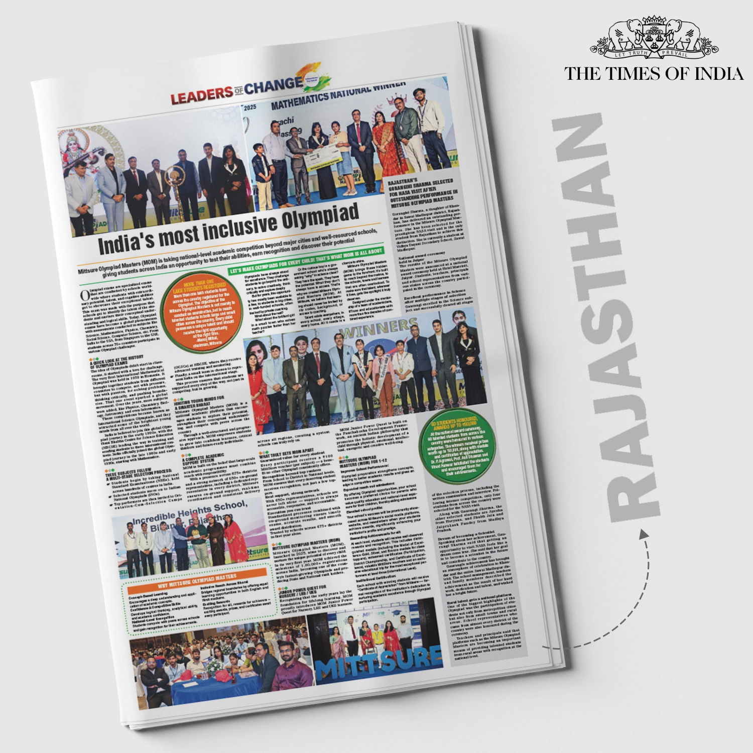Times of India Jaipur - Mittsure Olympiad Masters