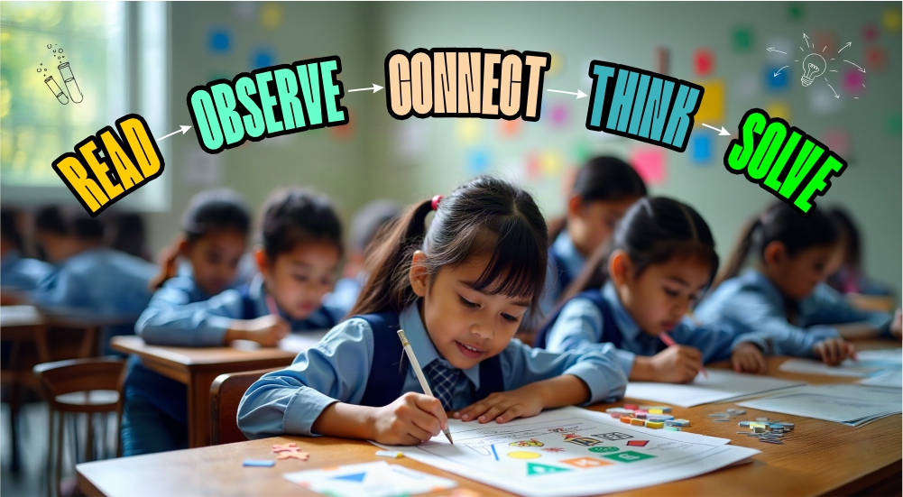 where kids read, observe, connect, think and solve